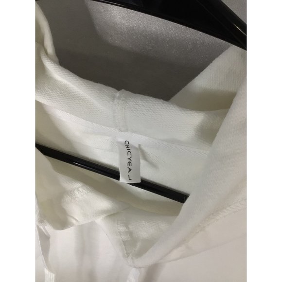 Chicyea Lightweight Hoodie Men's Large White NWOT "It is What It Is" - Picture 5 of 9